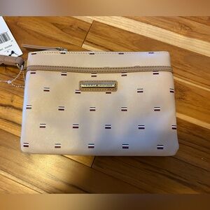 Tommy Hilfiger Light Tan Logo Wristlet